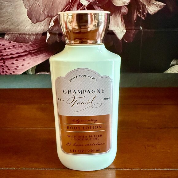 2 for $30 SALE - NEW Bath & Body Works CHAMPAGNE TOAST Body Cream Full Size 8oz - Picture 1 of 2